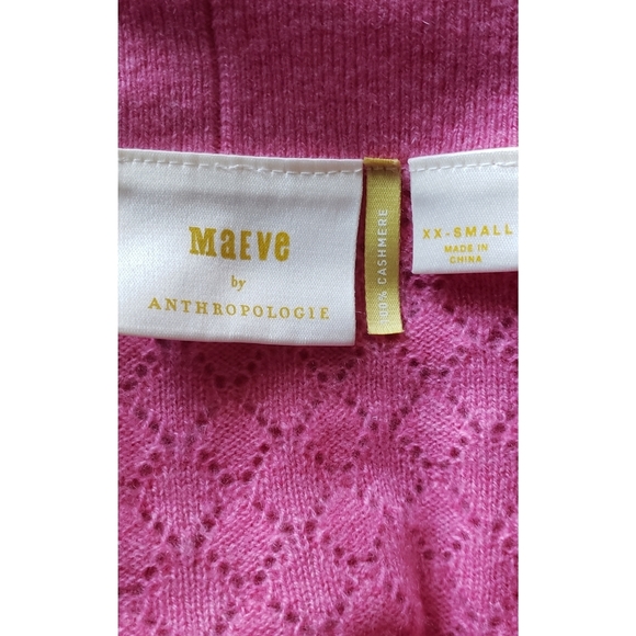 41. Anthropologie Maeve Cropped Off-The-Shoulder Cashmere Sweater - Picture 5 of 8